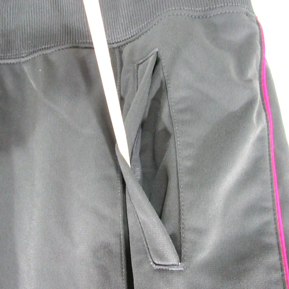 Nike Trackpants Womens SizeLarge Gray Mid Rise Pockets‎ Ankle Zip Drwastring